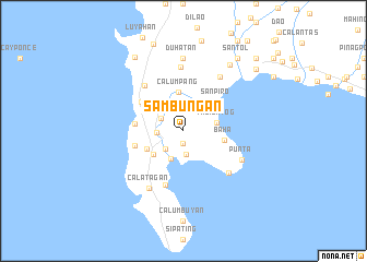 map of Sambuñgan