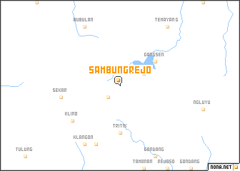 map of Sambungrejo