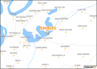 map of Samburg