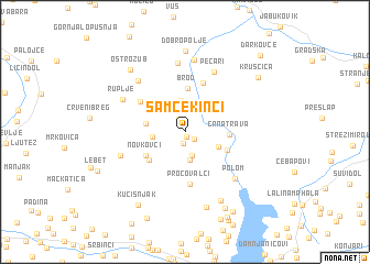 map of Samčekinci