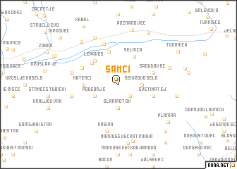 map of Samci