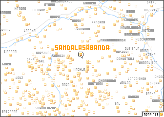 map of Samdalāsa Bānda