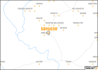 map of Samdéna