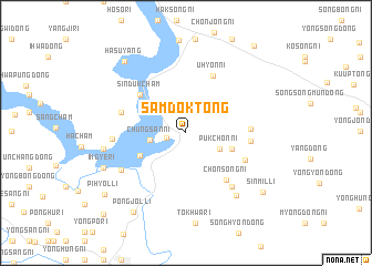 map of Samdŏk-tong