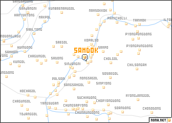 map of Samdŏk