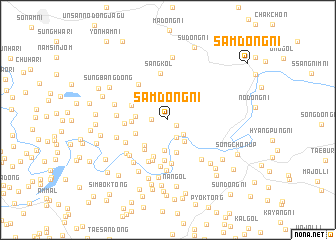 map of Samdŏng-ni