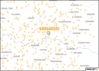 map of Samdŭng-ni