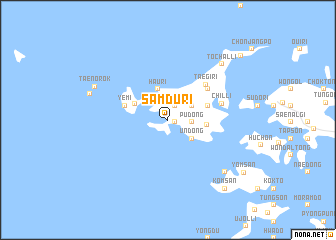 map of Samdu-ri