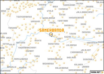 map of Sāmeh Bānda