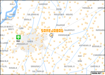 map of Samejābād