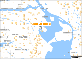 map of Samejewāla