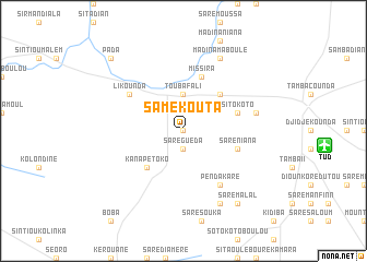 map of Samékouta