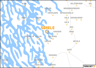 map of Samélé