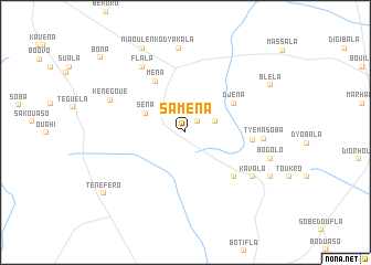 map of Saména