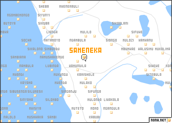 map of Sameneka