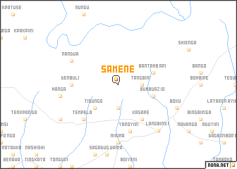 map of Samene