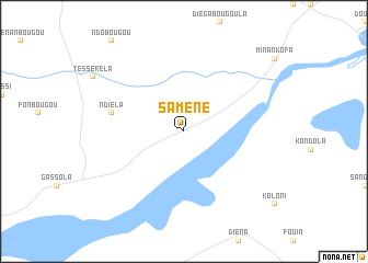 map of Saméné