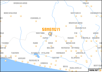 map of Samengyi