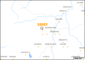 map of Samen