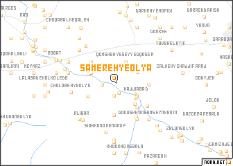 map of Sāmereh-ye ‘Olyā