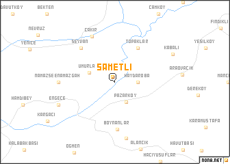 map of Sametli