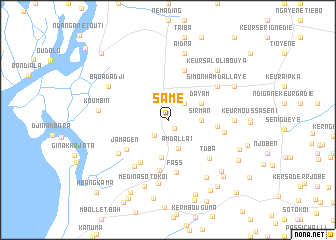 map of Samé