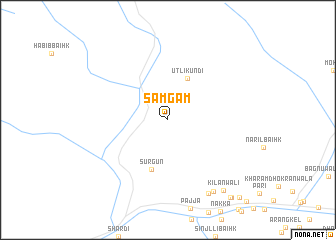 map of Sāmgām