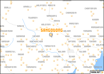 map of Samgŏ-dong