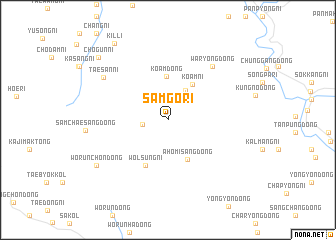 map of Samgŏ-ri