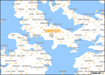 map of Samgŏ-ri