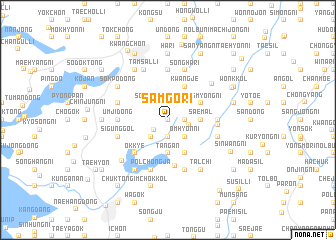 map of Samgŏ-ri