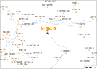 map of Samgŏ-ri