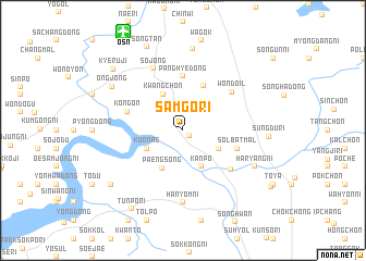 map of Samgŏ-ri