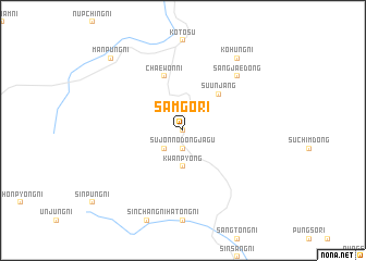 map of Samgŏ-ri