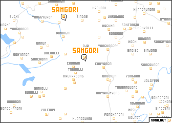 map of Samgŏ-ri