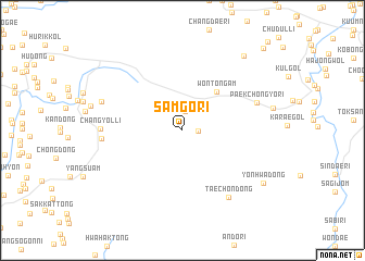 map of Samgŏ-ri