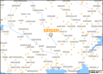 map of Samgŏri