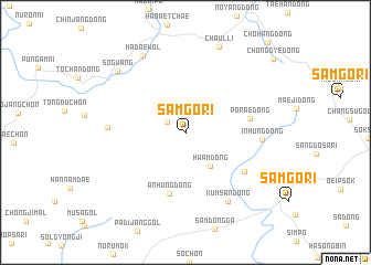 map of Samgŏ-ri