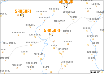 map of Samgŏ-ri