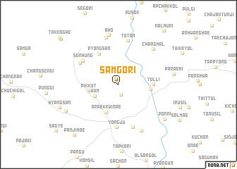 map of Samgŏ-ri