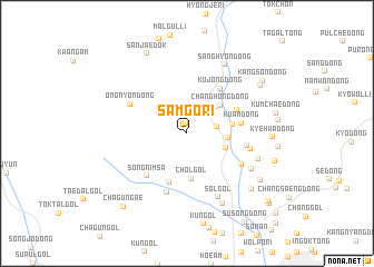 map of Samgŏri