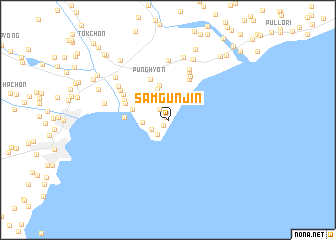 map of Samgŭnjin