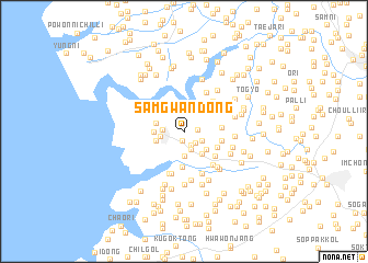 map of Samgwan-dong