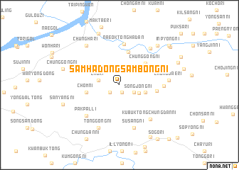 map of Samhadong-sambong-ni