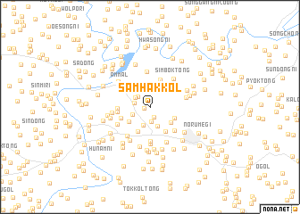 map of Samhak-kol