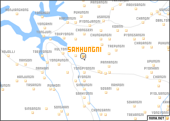 map of Samhŭng-ni