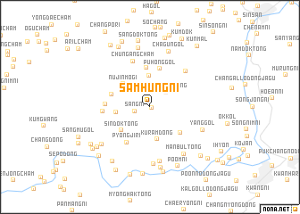 map of Samhŭng-ni