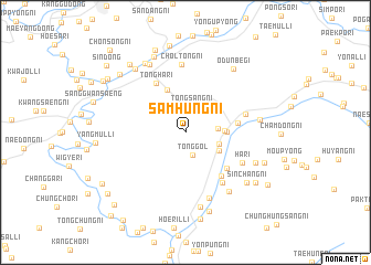 map of Samhŭng-ni