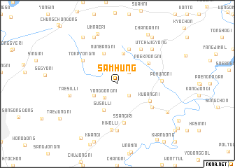 map of Samhŭng