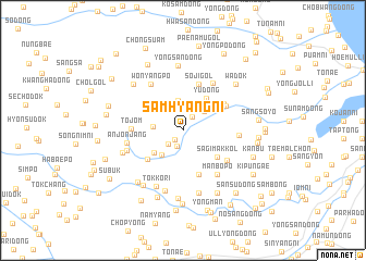 map of Samhyang-ni